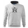 mikina s kap polib biela