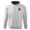 mikina s kapucňou seat biela