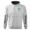 mikina s kapucňou monster biela