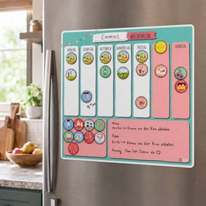 Magnetischer Wochenplaner für Kinder