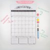 Magnetic Family Calendar - Monthly & Weekly Layout