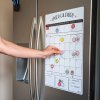 Magnetic Family Calendar - Monthly & Weekly Layout