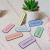 days magnets german pastel color set 7 fridge magnets