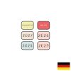 Years magnet set German