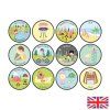 Summer magnets set english Kreslicí plátno 1