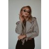 Leather jacket GREY Simi