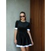 Black šaty luxury velvet