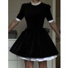 Black šaty luxury velvet