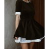 Black šaty luxury velvet