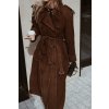 Suede trench Chocolate