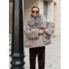 Beige fur jacket Moja Moja