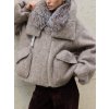 Beige fur jacket Moja Moja