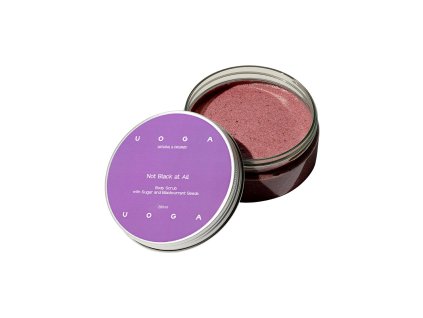 3066 uoga uoga projasnujici telovy peeling not black at all s cernym rybizem 200 ml
