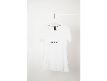 Bílé dámské tričko prémium s potiskem