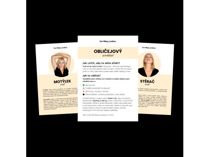 Face Play kartičky na obličejový workout