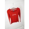 Červené dámské tričko s dlouhým rukávem prémium s potiskem
