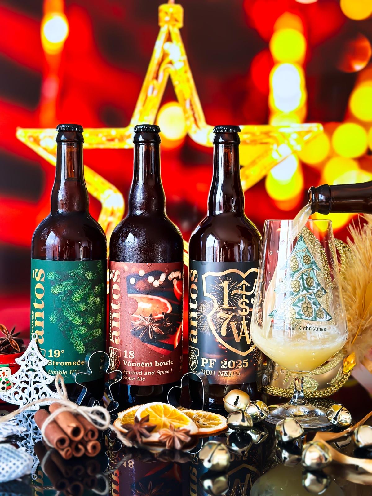 stromeček, vánoční bowle a pf 2025 pivovar antoš