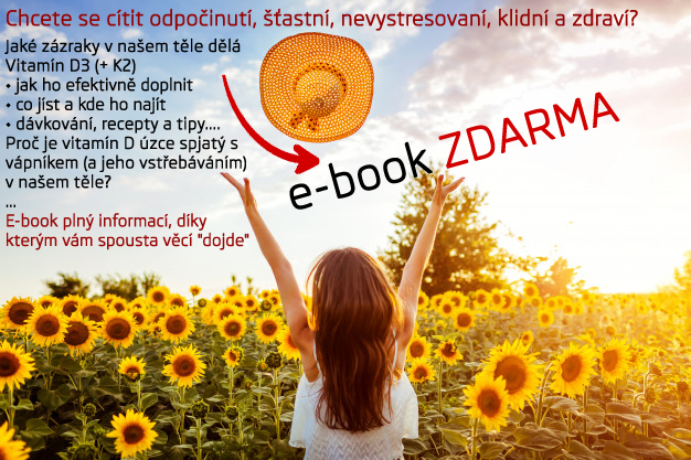 Stáhněte si ZDARMA E-BOOK s informacemi o vitamínech D3 a K2, o hořčíku a vápníku