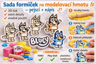 Formičky na modelovací hmoty Bluey