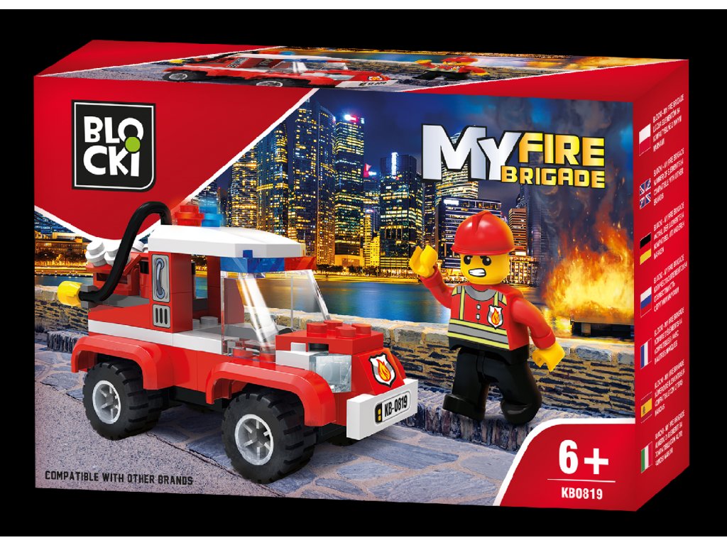 7693 blocki stavebnice my fire brigade fire engine 84 dilku