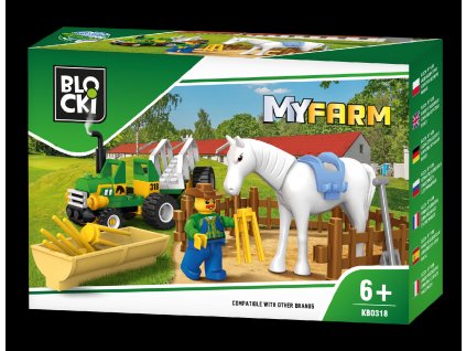 7612 blocki stavebnice my farm small tractor 43 dilku