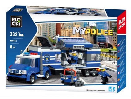 7630 blocki stavebnice my police mobile police station 332 dilku