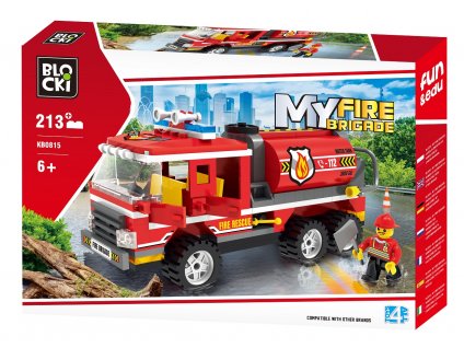 7705 blocki stavebnice my fire brigade water truck 213 dilku