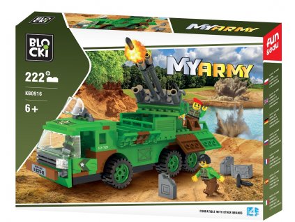 7753 blocki stavebnice my army missile launcher 222 dilku