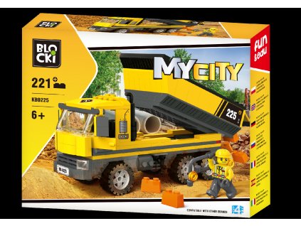 7765 blocki stavebnice my city dump truck 221 dilku