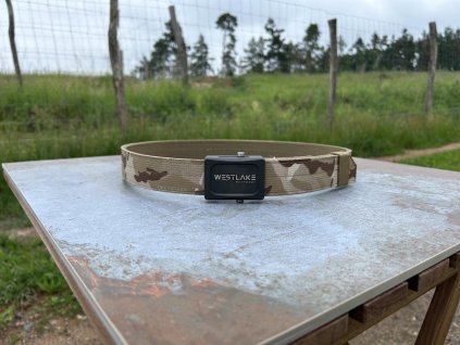 Aegis Enhanced Belt - MACHINED/NITRIDED přezka s gravírováním Westlake Weaponry - Arid