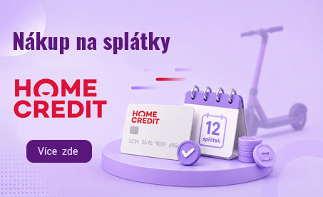 Nákup na splátky s Home Credit na eshopu – možnost financování elektrokoloběžky.