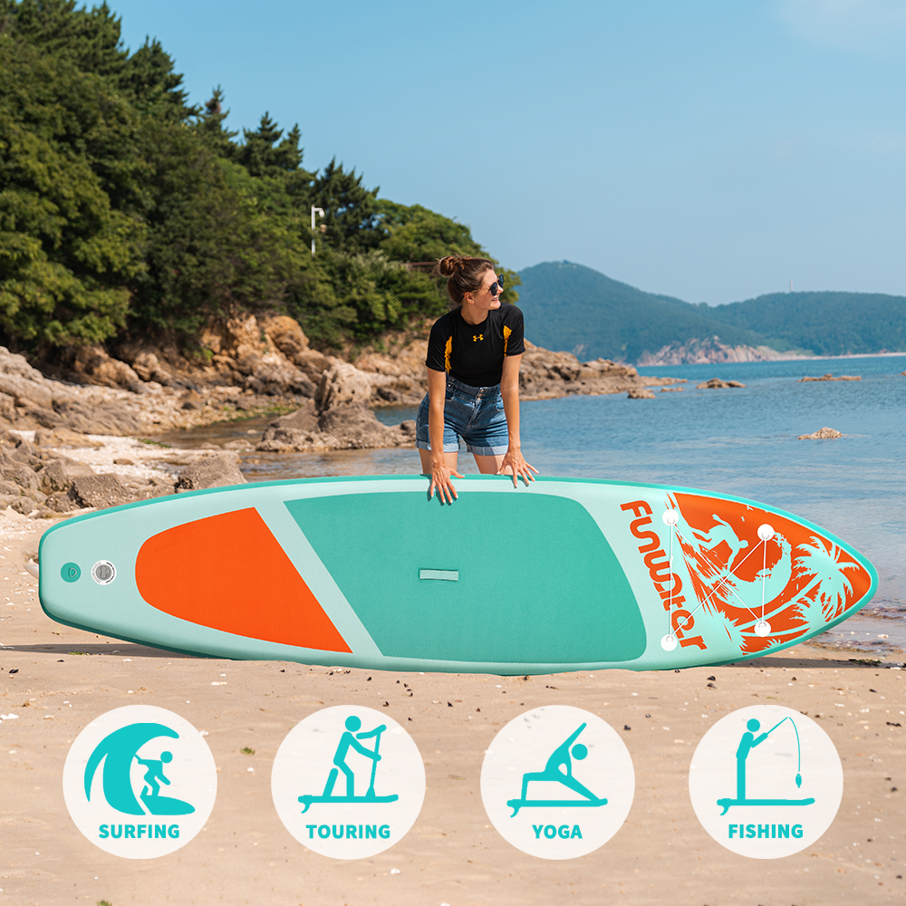 FunWater nafukovací paddleboard LightGreen350