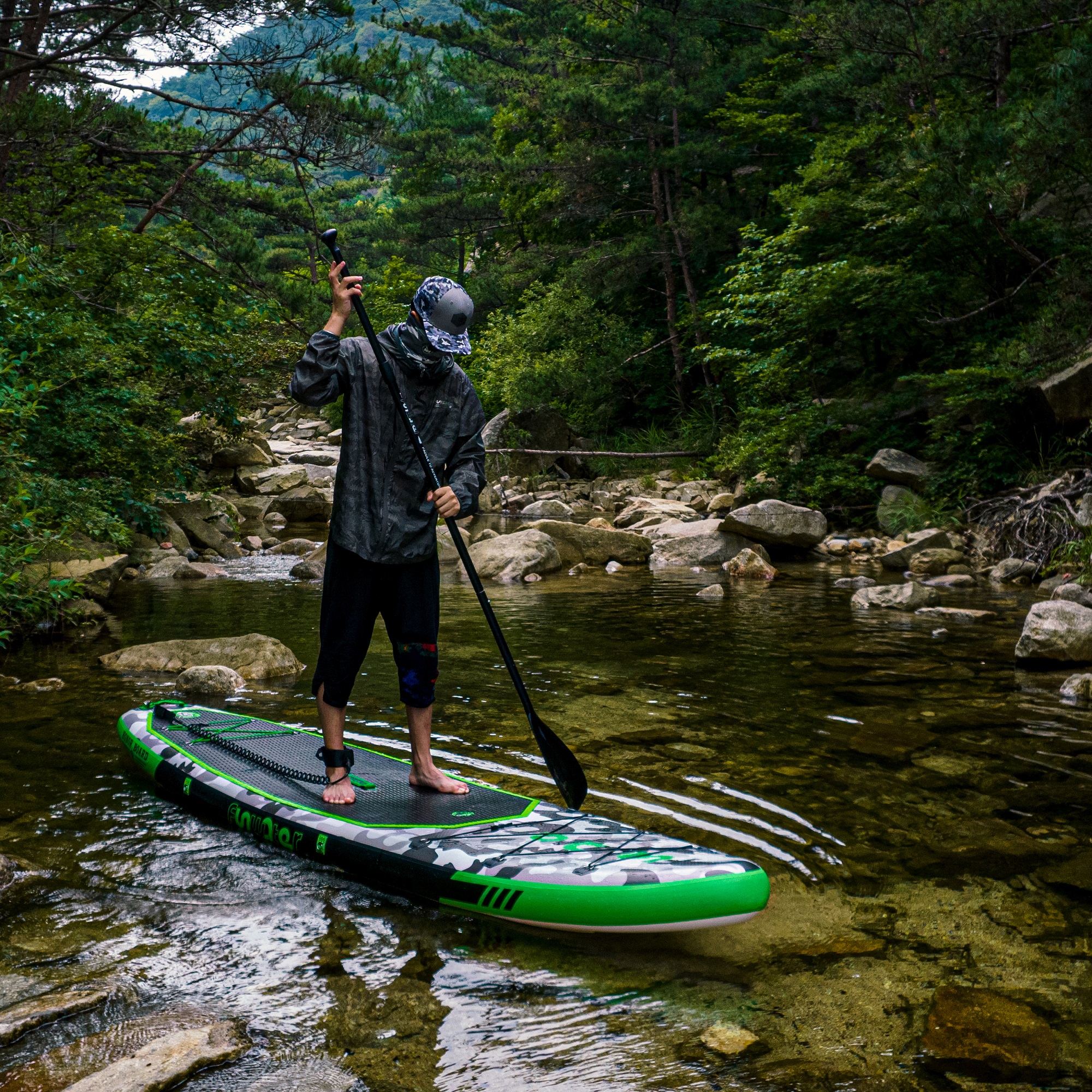 FunWater nafukovací paddleboard HONOR GREEN 2