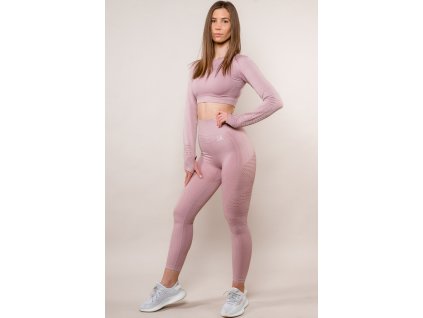 Sportovní set Pink Shine - ProgressMuscle Legíny+ top s dlouhým rukávem