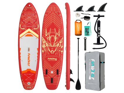 Nafukovací paddleboard FunWater Grapefruit 350*90*15cm