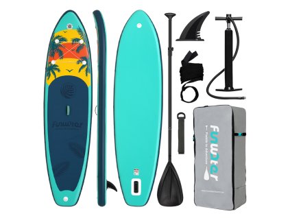 Nafukovací paddleboard FunWater TurquoiseBlue 335*84*15cm