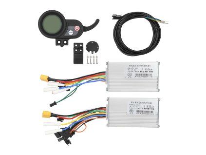 J&P 60V 25A Dual Drive sada - 2× controller (A+B2) + displej + kabely
