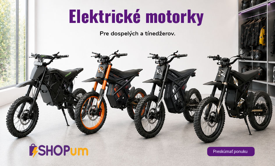 Elektrické motorky pre dospelých a tínedžerov v ponuke e-shopu SHOPum.sk