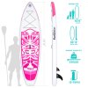 FunWater nafukovací paddleboard PINKY
