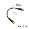 Prepojovací kábel 3-pin samec → samec pre e-bike / plyn