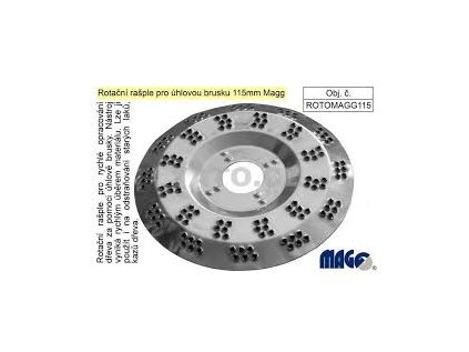 Rotační rašple 115mm  - ROTOMAGG115