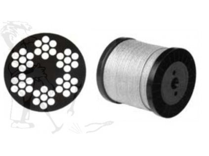 Lano ocelové ZCCR 4/5 mm v PVC - ZCCR4/5/4-495-45