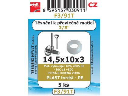 Sada těsnění k roz ventilům kuželové 3/8 plast - - F3/91T