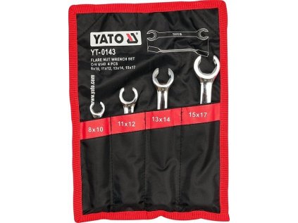 Sada klíčů na převlečné matice 4ks YATO  - YT-0143