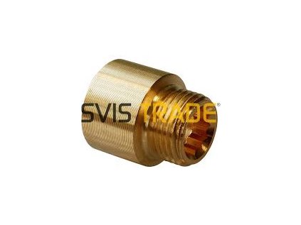 85960710Prodloužení kované 1/2"x40 mosaz EM  - MS.PK.12-40EM