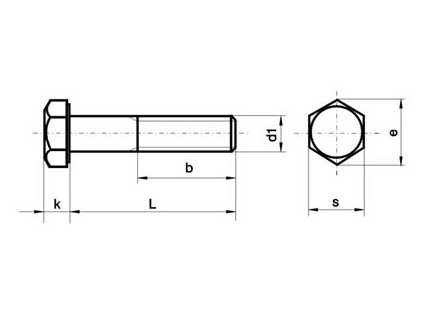 Šroub šestihraný M12x110 ČZ DIN 931 8.8 ZN - 25012110