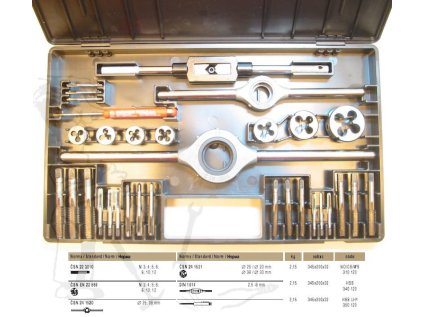 Sada závitníků M 1-II NO M3-M12  - BU310-120