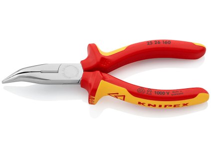 Kleště půlkulaté s břity-zahn 160 VDE KNIPEX  - 2526160