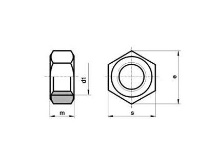 Matice M 2 DIN 934 ZN - 6012