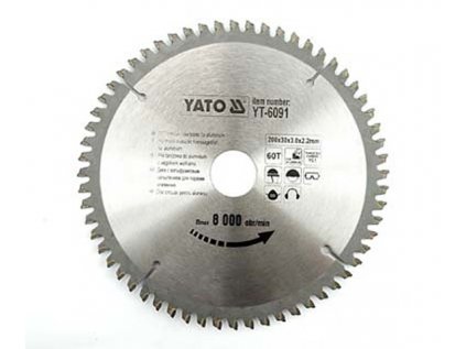 Kotouč pilový na hliník 200 x 30mm 60z YATO  - YT-6091